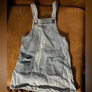 Vintage Girls' 6/7 Light Blue Denim Dress 1984